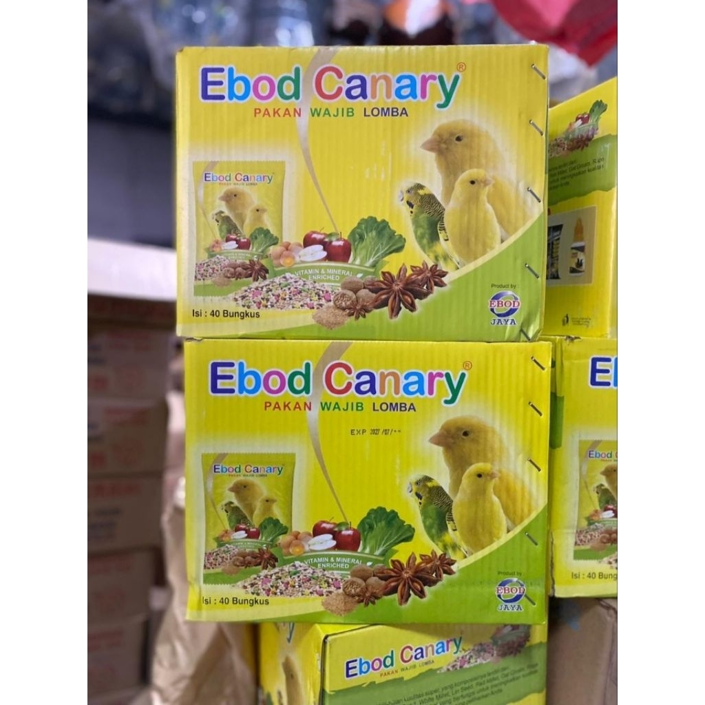 Jual EBOD KENARI SACHET 1 DUS ISI (40 PCS) | Shopee Indonesia