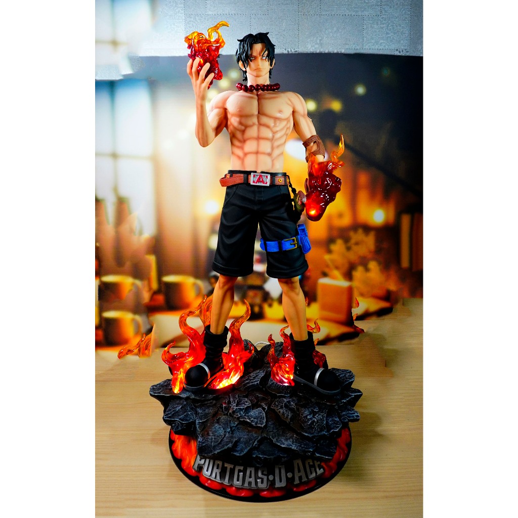 Jual One Piece Portgas D Ace PVC recast 68cm Statue Figure | Shopee ...
