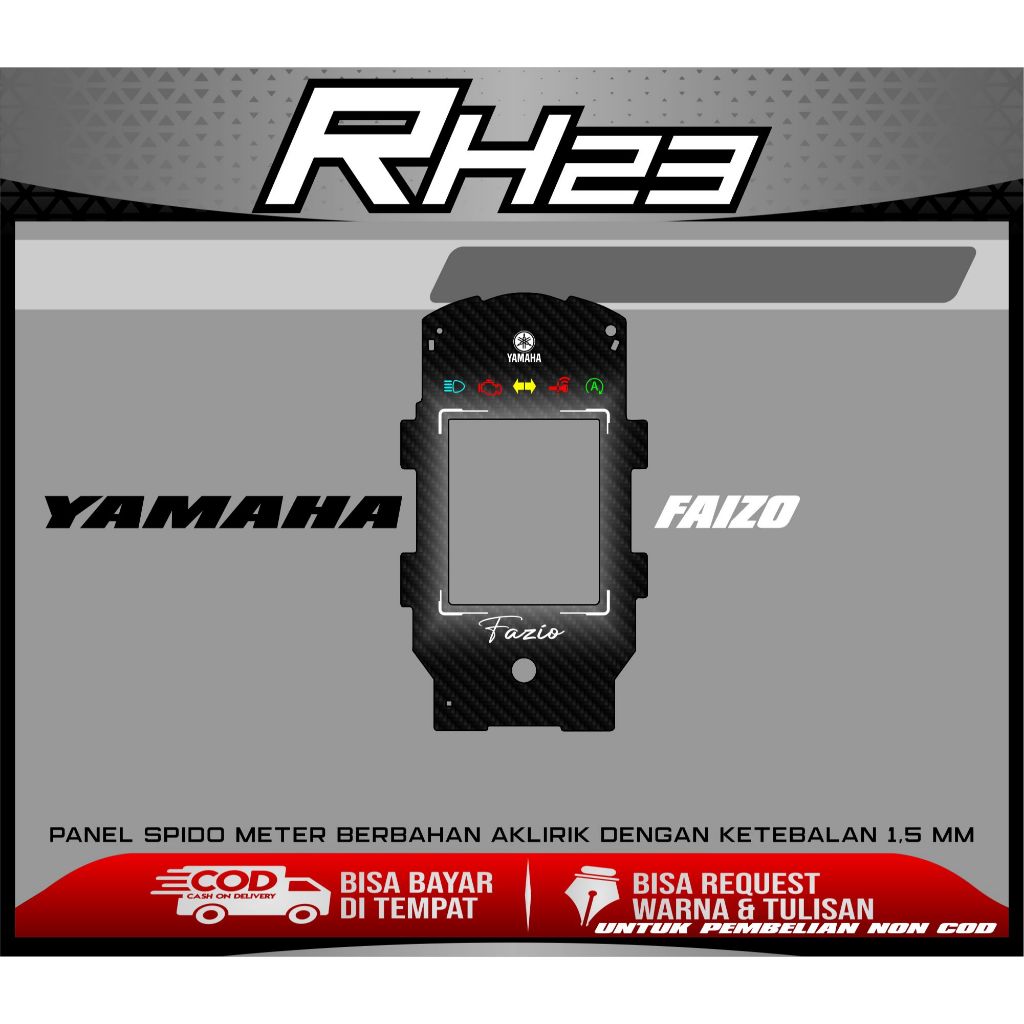 Jual PAPAN SPEEDOMETER COSTUM YAMAHA FAIZO | Shopee Indonesia