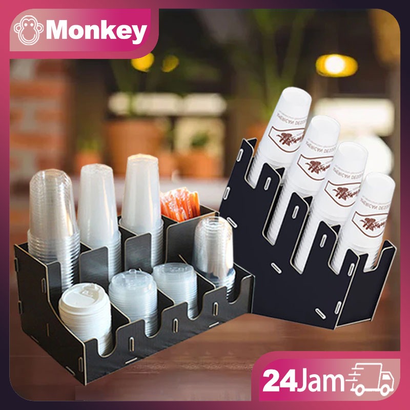 Jual Paper Cup Holder Rack / Rak Organizer Gelas Kertas / Coffee Cup ...