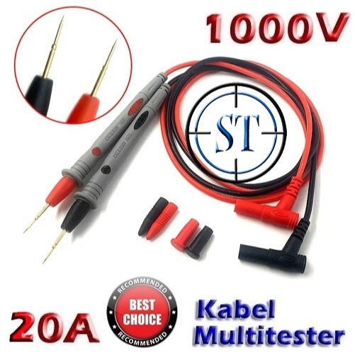 Jual Kabel Multitester 1000V 10A / 20A CAT III Test Lead Probes ...