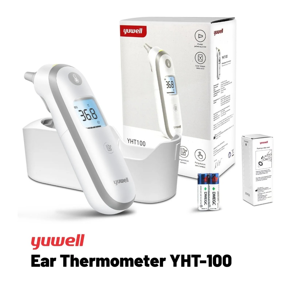 Jual Yuwell YHT100 dan Yuwell YHT101 - Ear Thermometer Infrared Telinga ...
