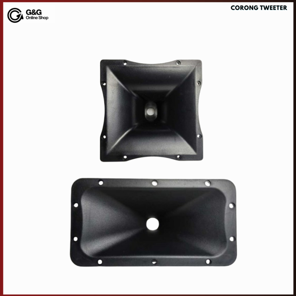 Jual Horn Tweeter Plastik Tebal 22x22x20cm | Corong Tweeter Universal ...