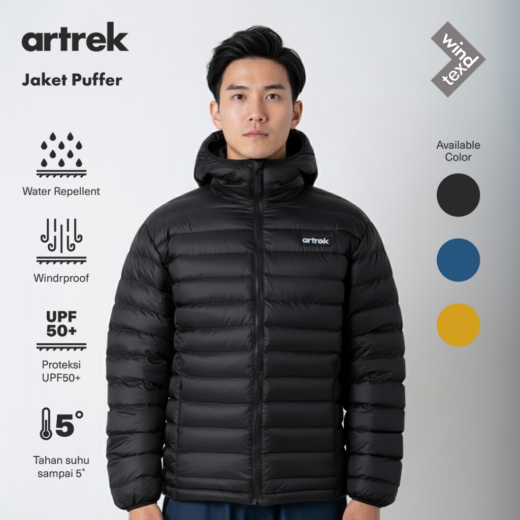 Jual Artrek Jaket Gunung Puffer Jaket Gelembung Outdoor Water Repellent ...