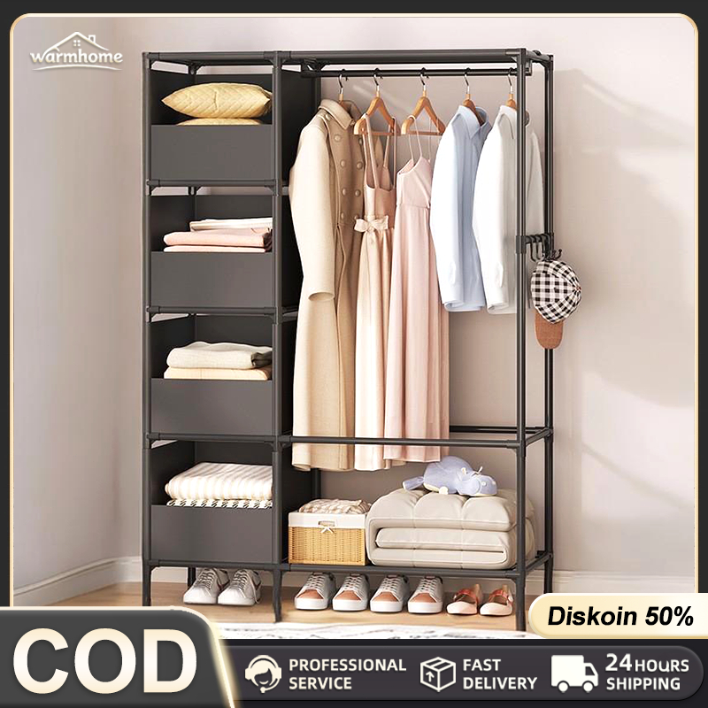 Jual COD Rak Gantung Serbaguna Rak Pakaian rak baju laci rak baju ...