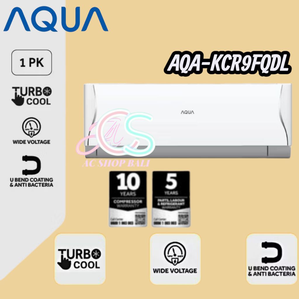 Jual Aqua Ac Deluxe Standart 1 pk AQA-KCR9GQDL Blue Fin | Shopee Indonesia