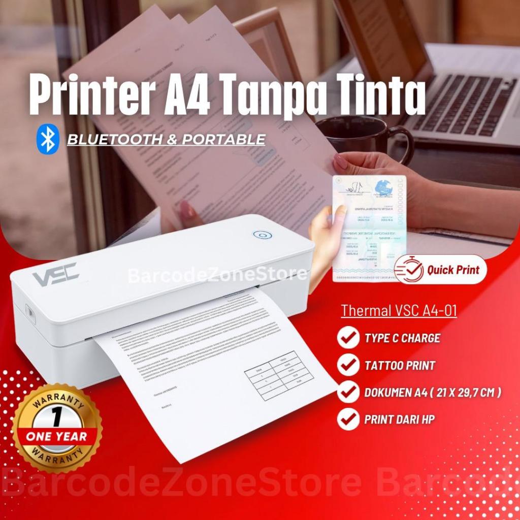 Jual PRINTER LABEL BARCODE THERMAL A4 USB-BLUETOOTH | CETAK CEPAT TANPA ...