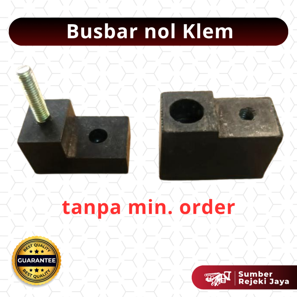 ISOLATOR L MINI Busbar netral and ground | Busbar Nol Klem Sepatu Isolator L Dudukan