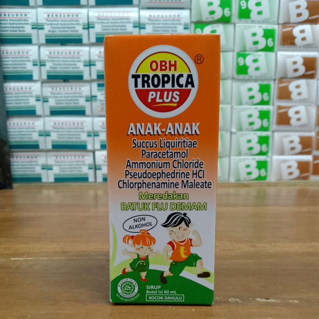 Jual Obh tropica olus anak rasa jeruk 60ml 1 botol original | Shopee ...