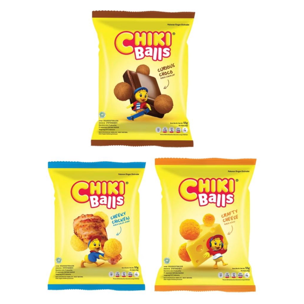 Jual Chiki Balls Renceng isi 10 pcs dengan rasa ayam/ keju/ coklat ...