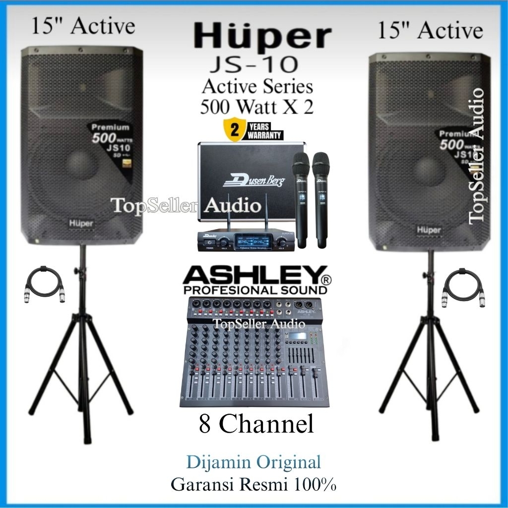 Jual Paket Sound System Karaoke Live Musik Dll Speaker Huper JS10 15 ...