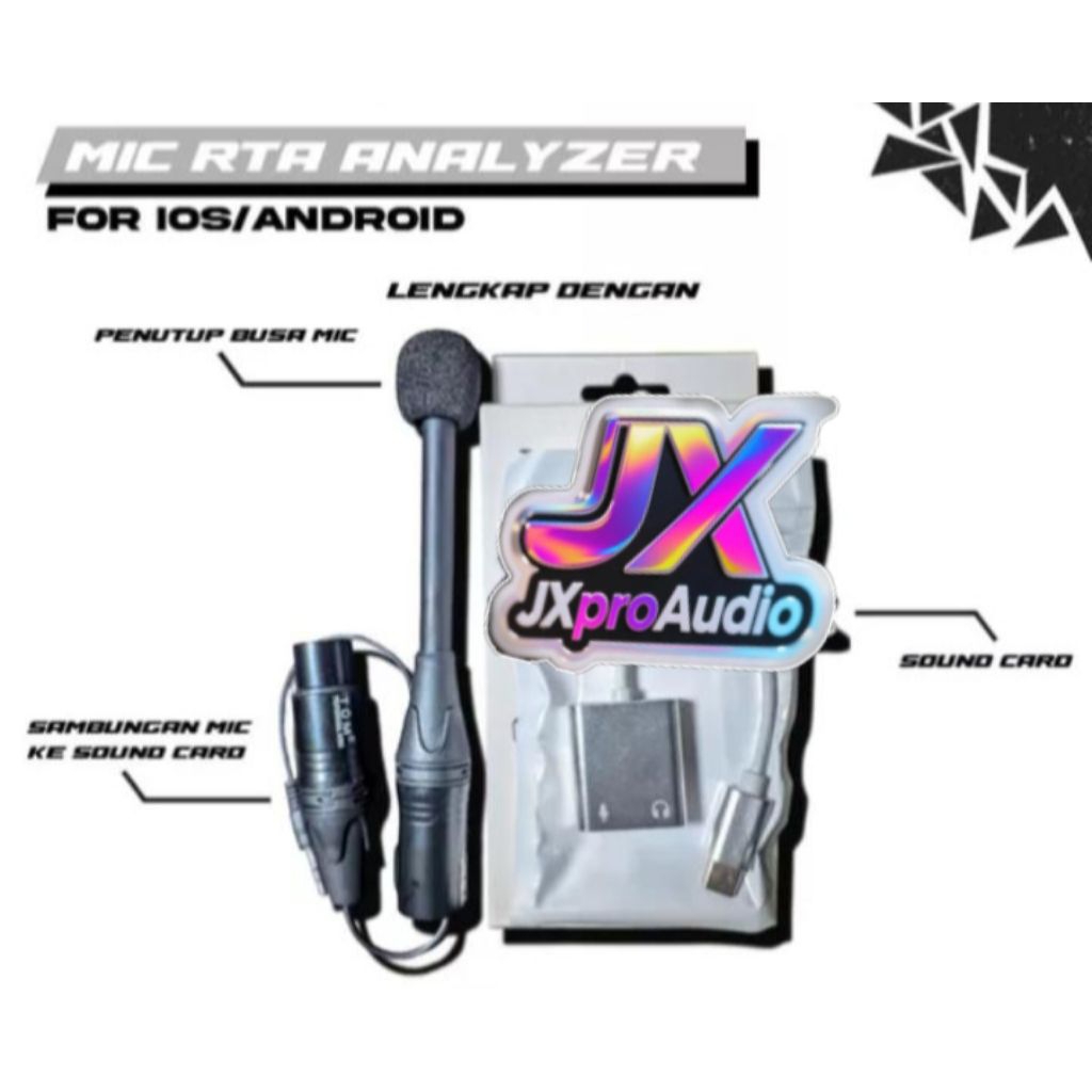 Jual Mic buat RTA real time analyzer untuk Android Tipe C dan Ios ...