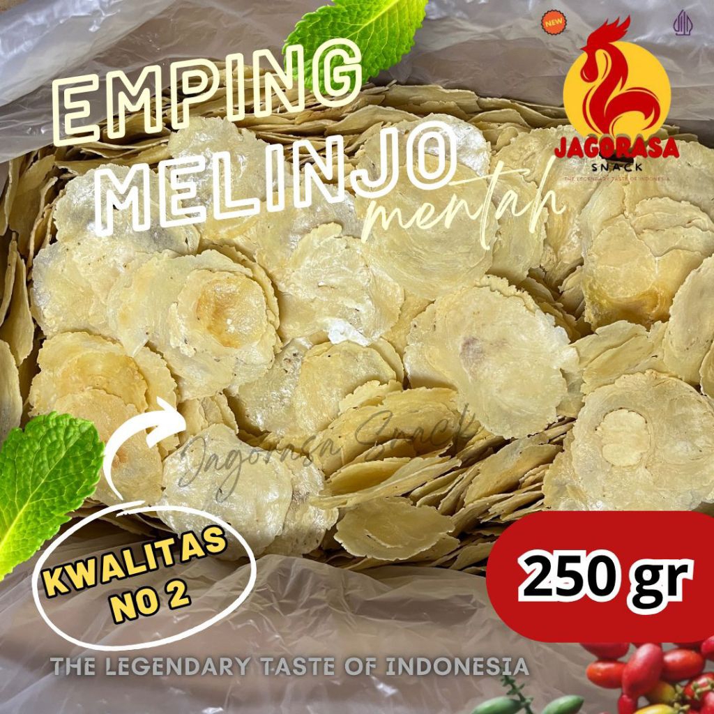 Jual Emping melinjo mentah LB jago rasa 3 biji khas Limpung batang ...