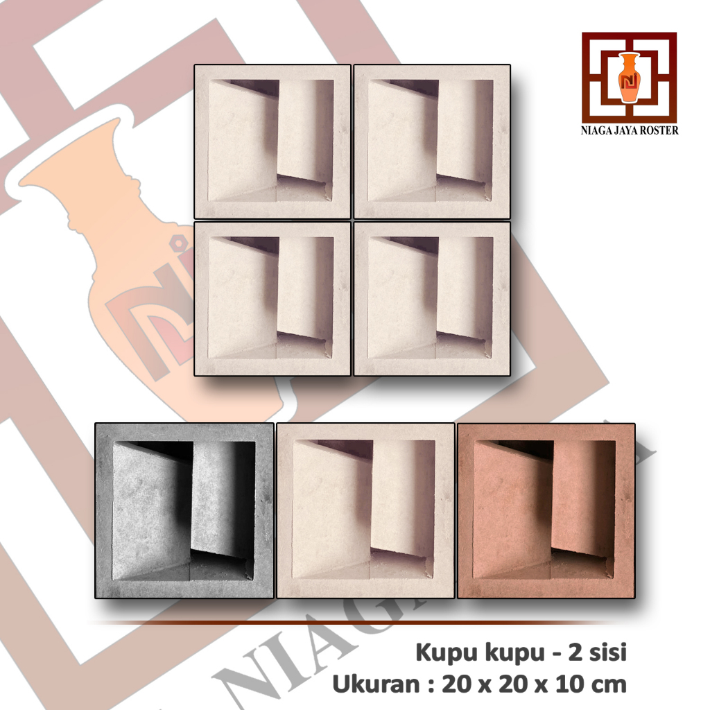 Jual NIAGA JAYA ROSTER - Roster Beton Minimalis Ukuran 20x20cm, Loster ...
