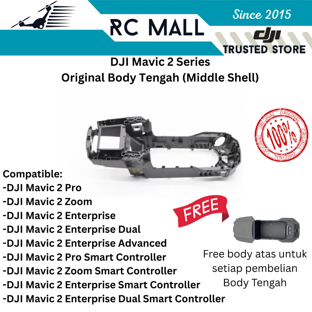 Jual Body Tengah DJI Mavic 2 Pro Mavic 2 Zoom Mavic 2 Enterprise Mavic ...