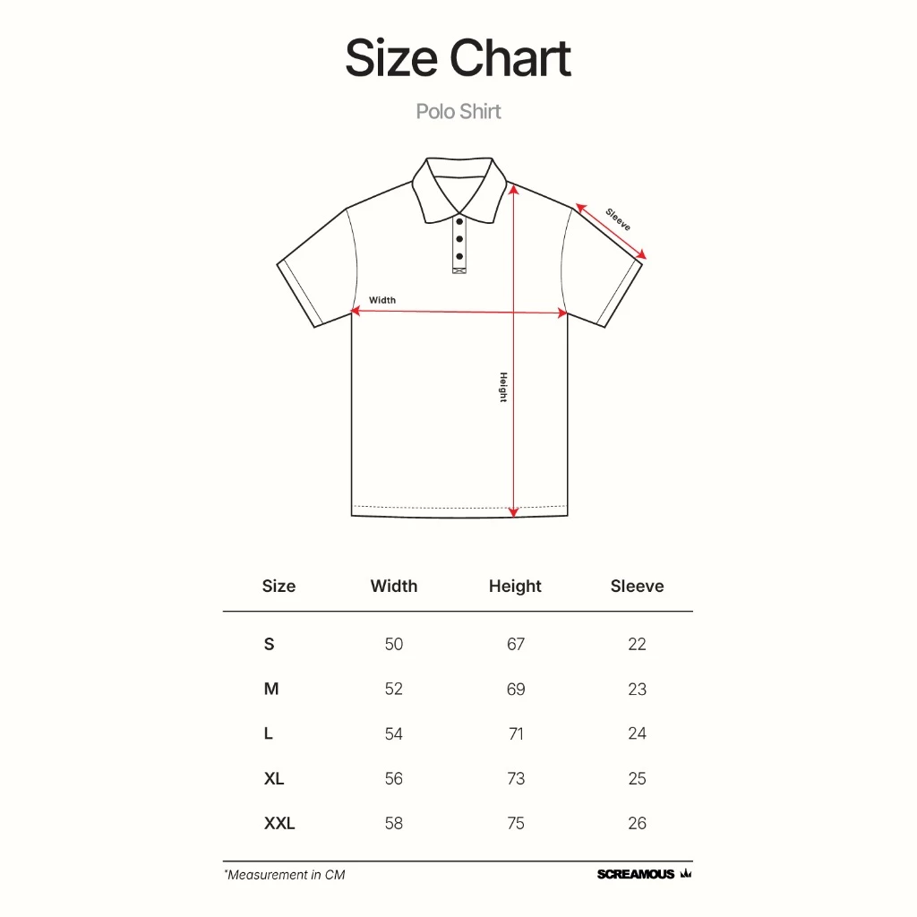 SCREAMOUS Polo Shirt Crown Line Grey Black Premium foto 6