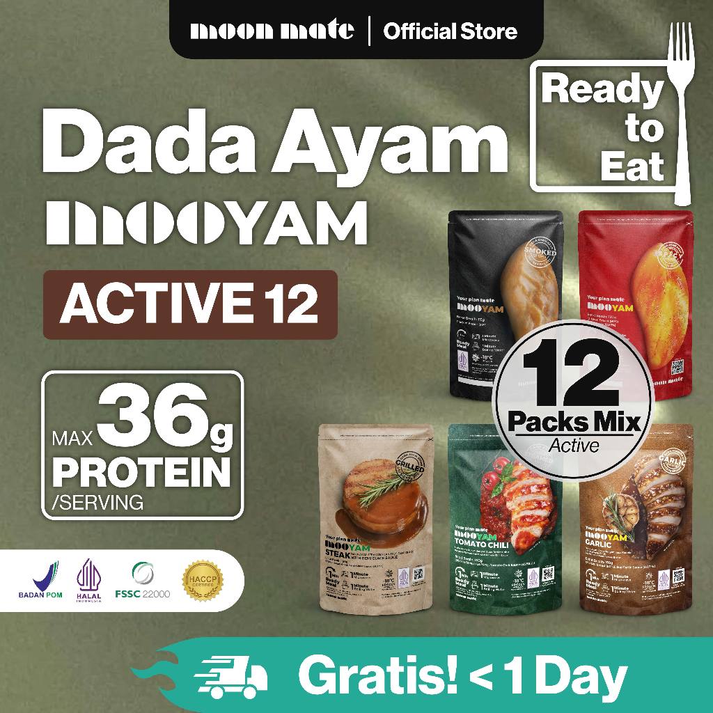 Jual Moon Mate | 12 Packs Dada Ayam MOOYAM Active Package - High ...