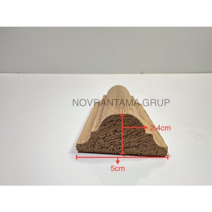 Jual Lis Profil Kayu Meranti AR 52 (2x1cm) / Lis Kayu Moulding / List ...