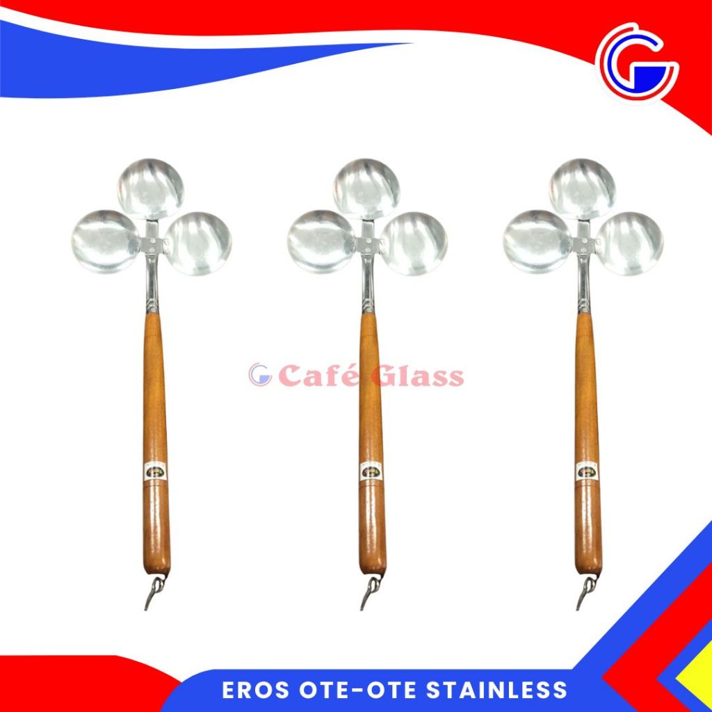 Eros Bakwan/Ote-Ote I Irus Ote-Ote I Cetakan Ote-Ote Stainless Gagang Kayu