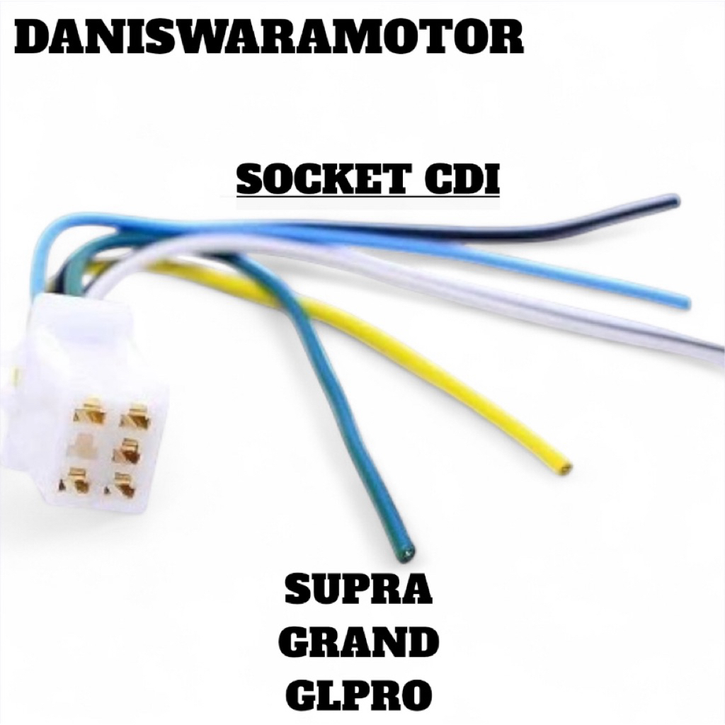 Jual SOCKET CDI SOKET REGULATOR 5 KABEL SUPRA GRAND SUPRA X BEAT VARIO ...