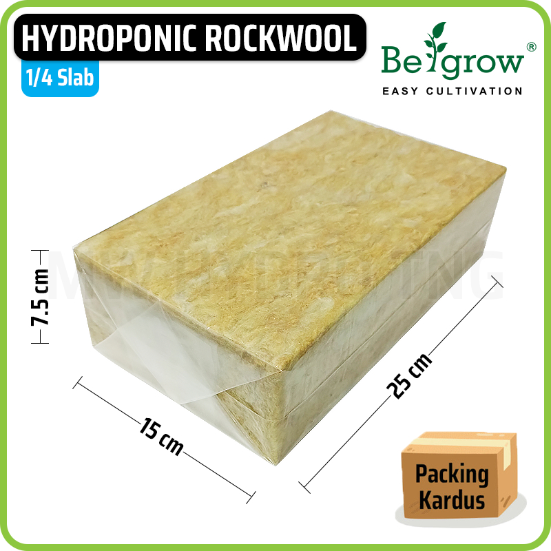 Jual Be Grow Hydroponic Rockwool | Media Tanam Hidroponik BeGrow, 1/4 ...
