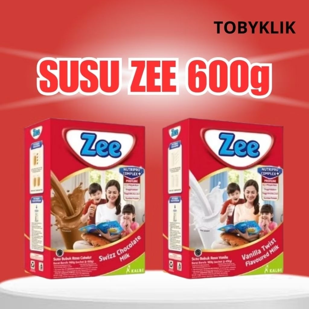 Jual ZEE Susu Pertumbuhan Anak Rasa Vanilla dan Coklat 600gram | Shopee ...