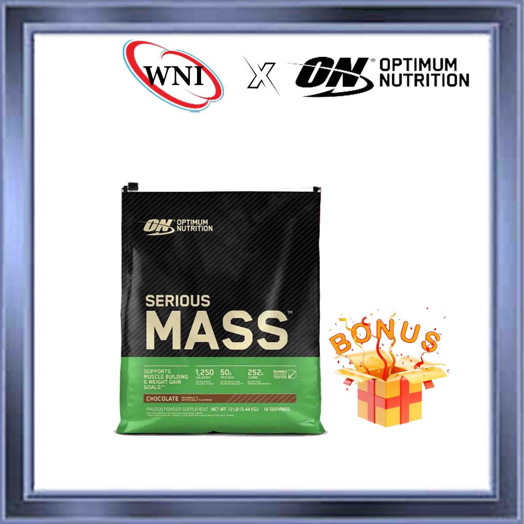 Jual Optimum Nutrition Serious Mass 12 lbs - Weight Gainer / Suplemen ...