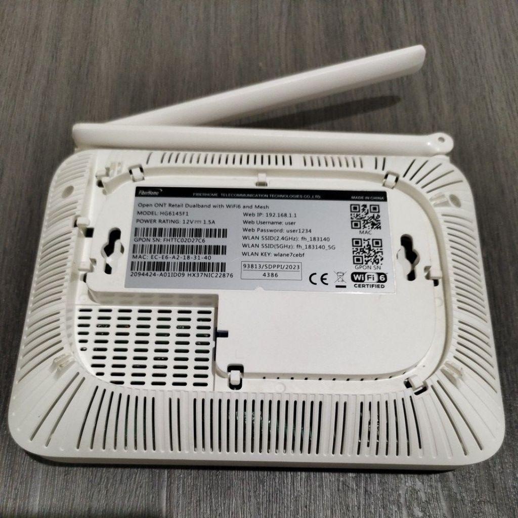 Jual router Wi-Fi fiberhome HG6145F1 dualband 5G | Shopee Indonesia
