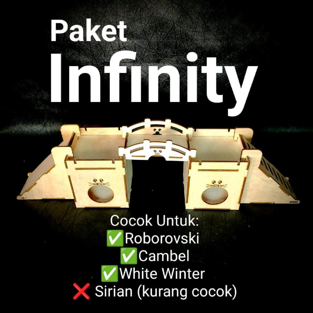 Jual Paket Infinity Rumah Hamster Imut Roborovski Cambel White Winter ...