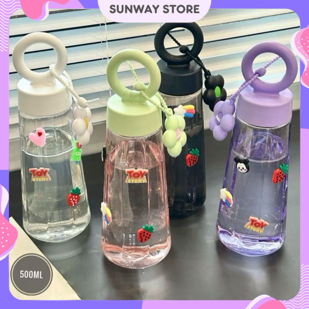 Jual SUNWAYSTORE - Botol Minum Flower 500ml Free 3D Sticker / Botol R ...