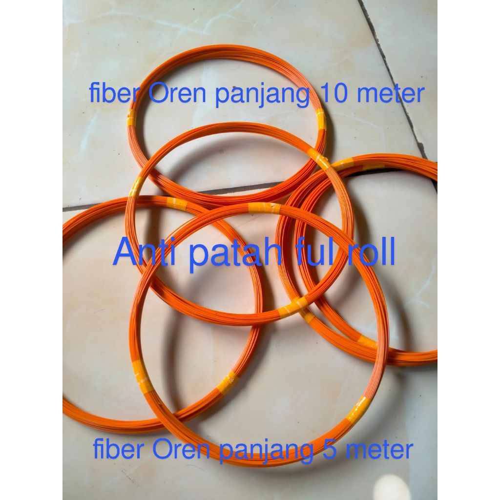 Jual fiber Oren ukuran 1, mm 1,3 mm 1,5 mm 1,8 mm 2, mm panjang 10 ...