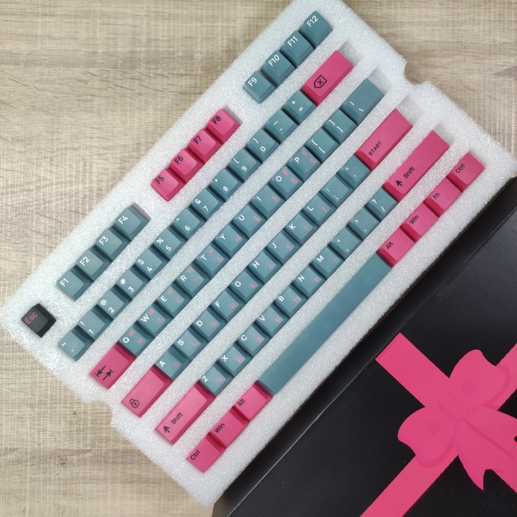 Jual Press Play Hangeul Game Korean PBT Cherry Profile Keycaps Set ...