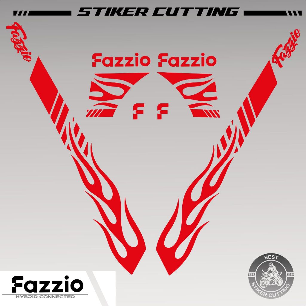 Jual STICKER CUTTING FAZZIO MIF 01/STRIPING FAZZIO SIMPEL/STIKER MOTOR ...