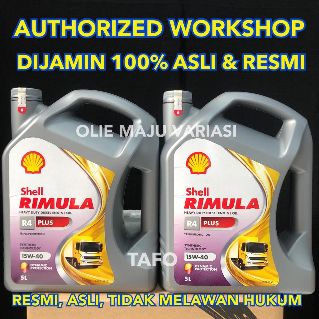 Jual SHELL RIMULA R4 15W 40 / RIMULA R4 PLUS 15W40 5LITER | Shopee ...