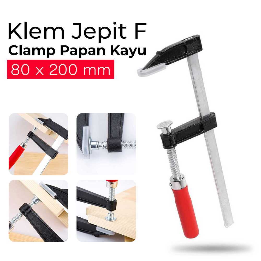 Jual WORKPRO Klem F Clamp Jepit Papan Kayu Heavy Duty Woodworking ...