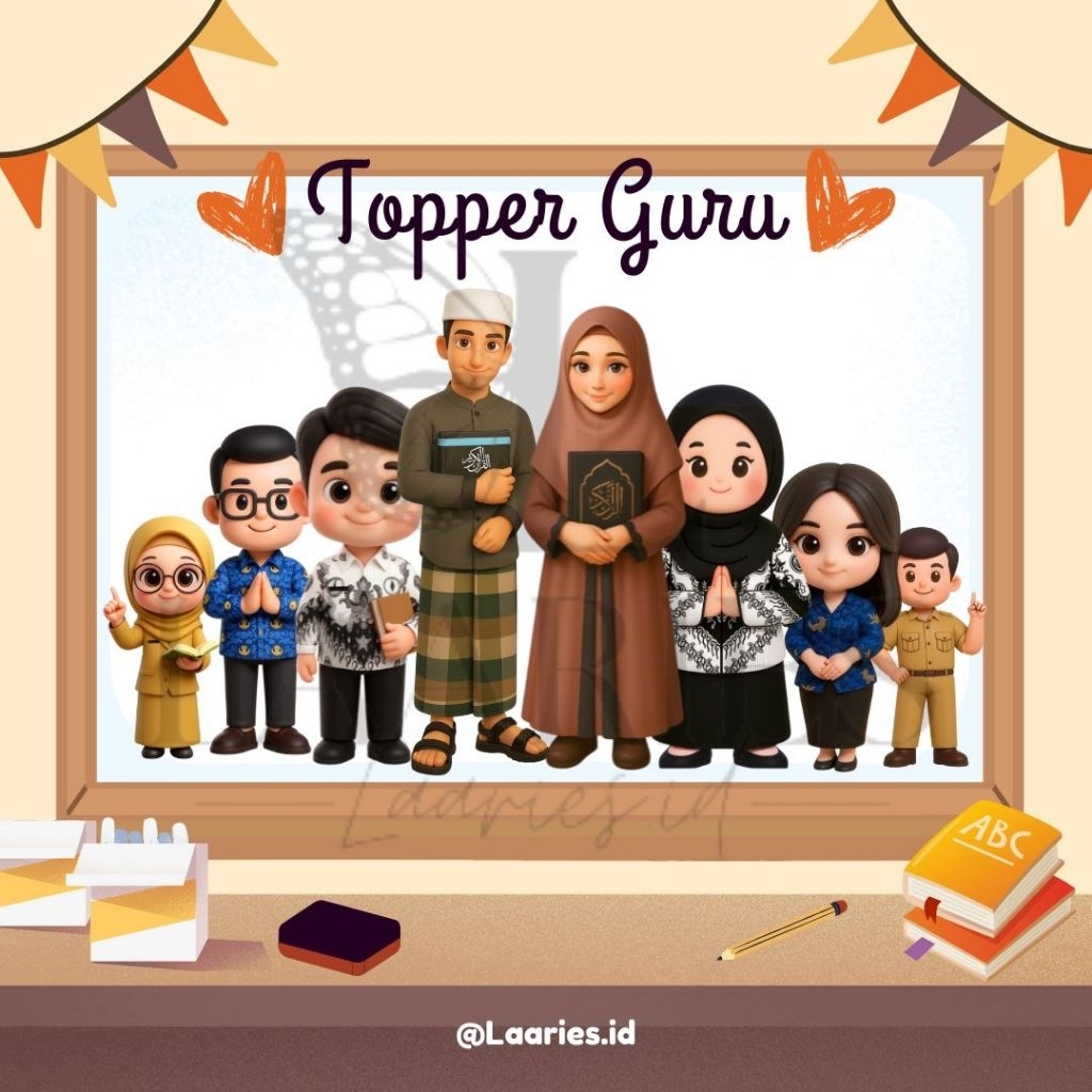 Jual TOPPER EDISI HARI GURU || Isi 5Pcs | Shopee Indonesia