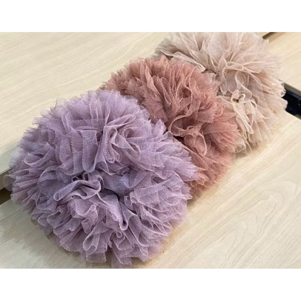 Jual Cepol/Scrunchie Hijab tile Tulle jumbo nyaman empuk | Shopee Indonesia