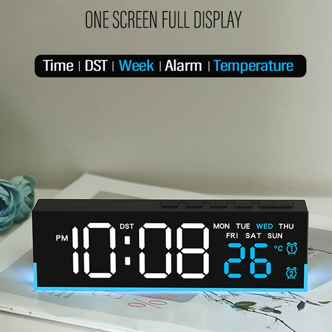 Jual Jam Digital LED T2025 dengan Lampu Malam & Alarm Ideal untuk Kamar ...