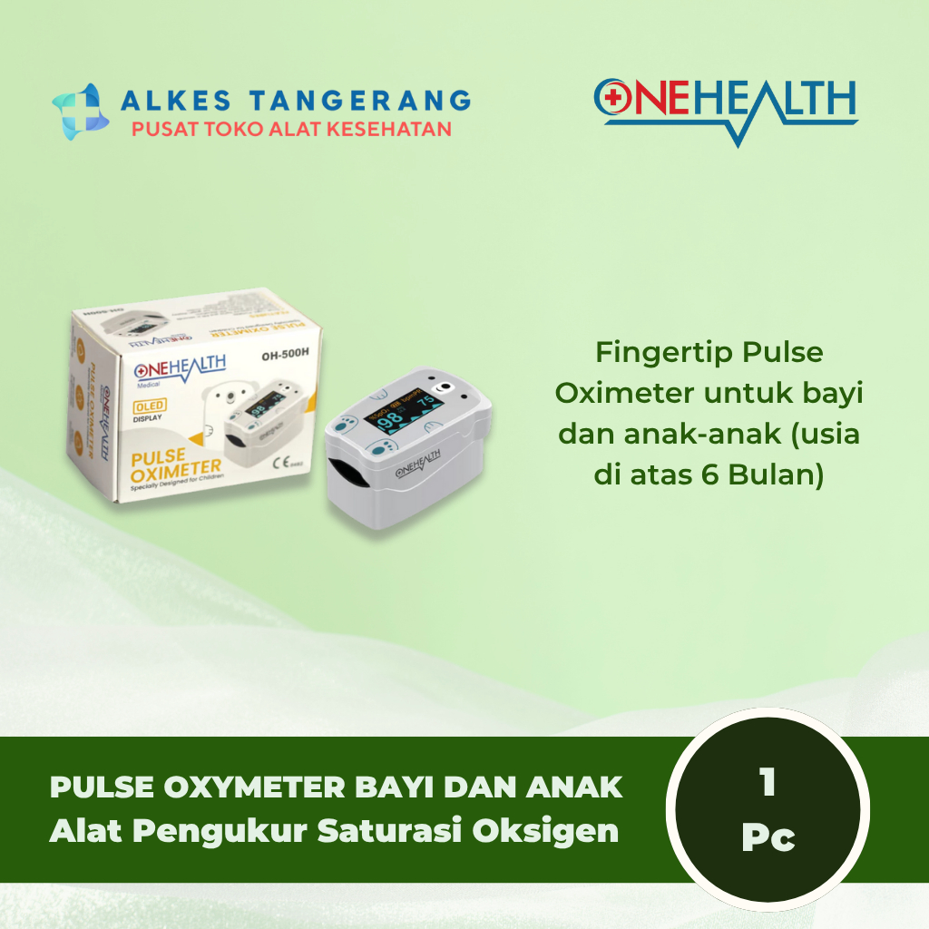 Jual Onehealth Finger Pulse Oximeter OH-500H Bayi Dan Anak Saturasi ...