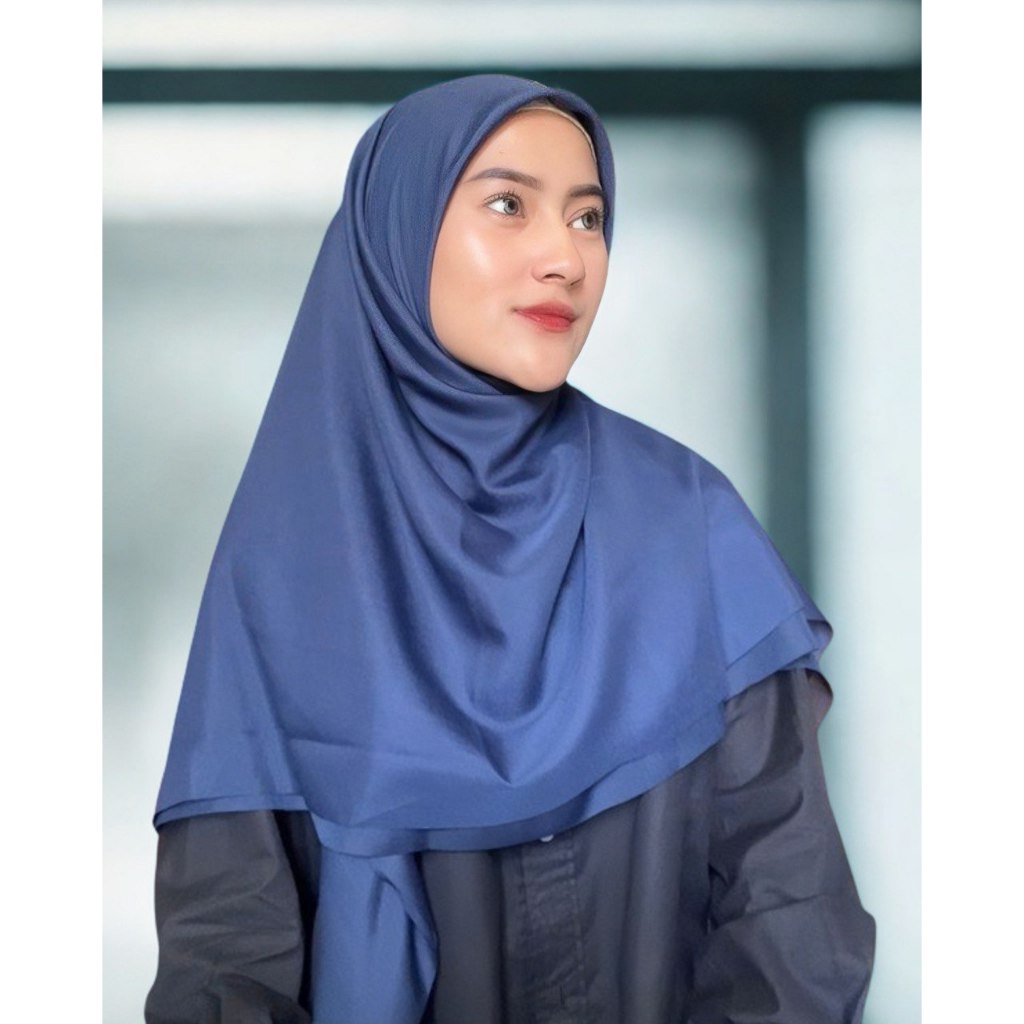 Emhermahijab SAWEEYYA Jilbab Segi Empat Ultrafine Paris Mega Stitch Syar'I Jumbo 130x130