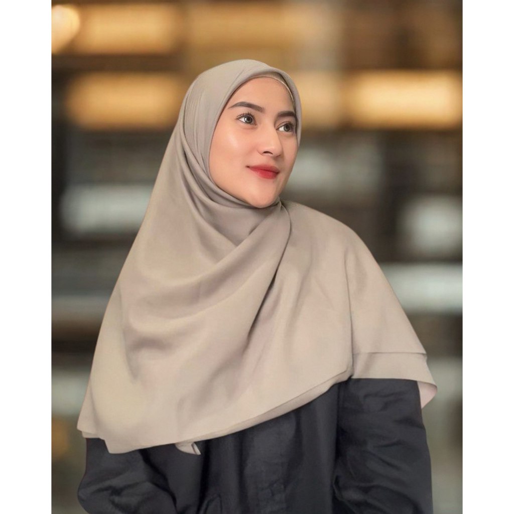 Emhermahijab SAWEEYYA Jilbab Segi Empat Ultrafine Paris Mega Stitch Syar'I Jumbo 130x130