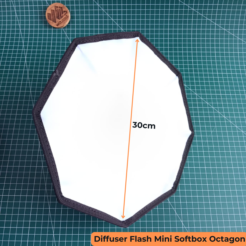 Godox klappbare Octagon Bouncer Diffusor Softbox für Blitzgerät schwarz