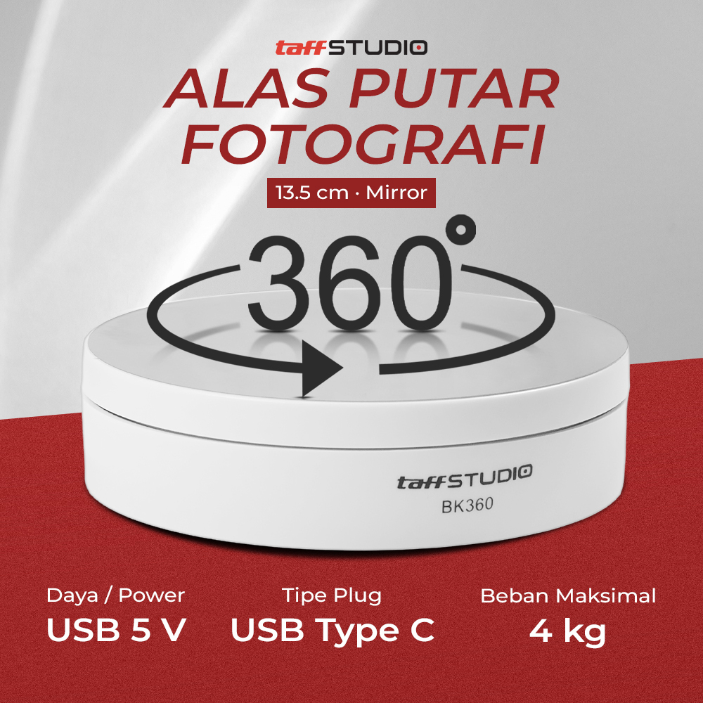 Jual TaffSTUDIO Alas Putar Fotografi Rotating Display Stand Base 13.5cm ...