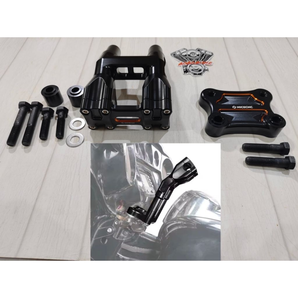 Jual Riser performance bagger black list orange harley touring | Shopee ...