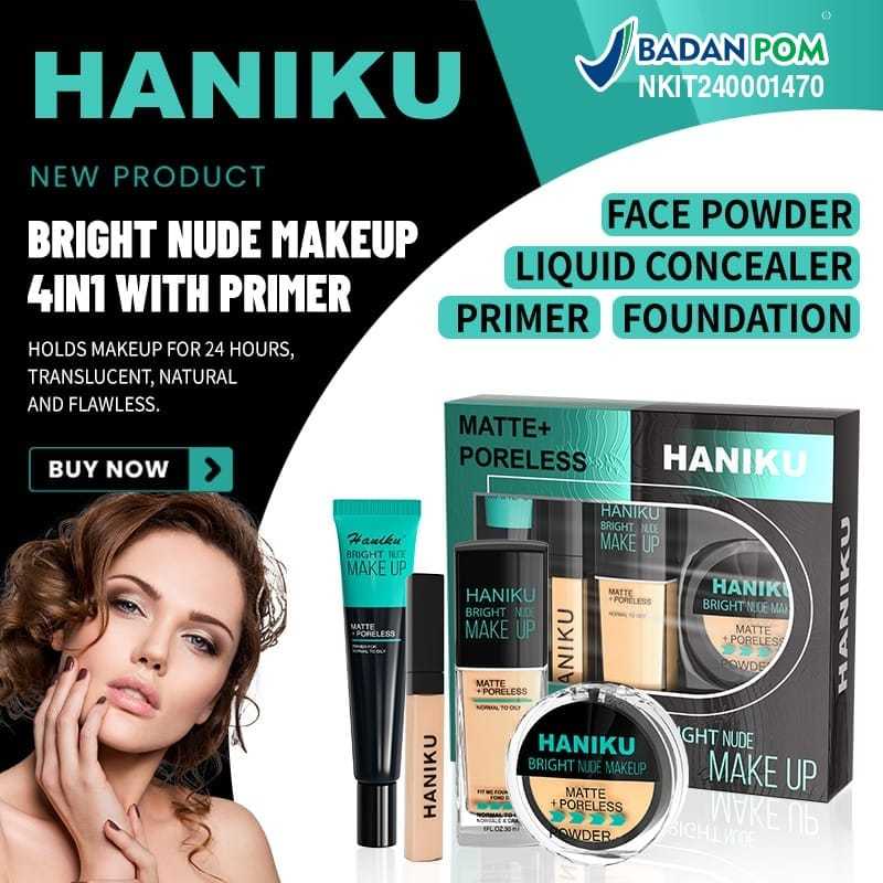 Jual Haniku Make Up Set Foundation 4 in 1 / MakeUp Set 4 in 1 ...