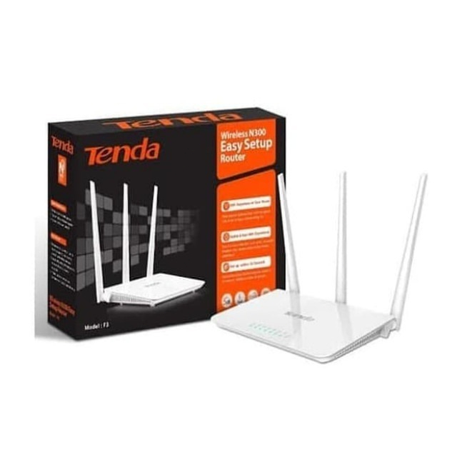 Jual Router pintar WiFi kecepatan tinggi/Tenda F3 Wireless Router ...