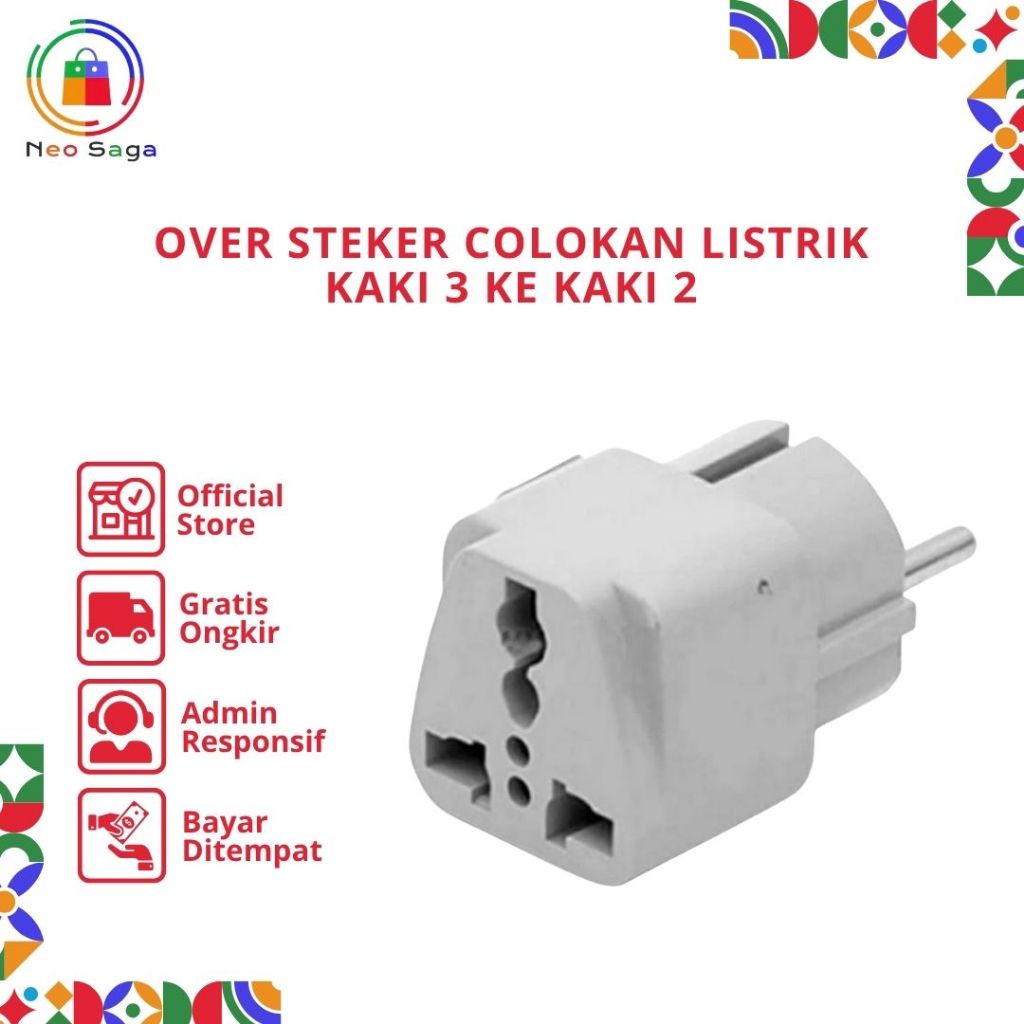 Jual Oversteker - Over Steker Adaptor 3 Kaki Travel Adapter ke 2 ...