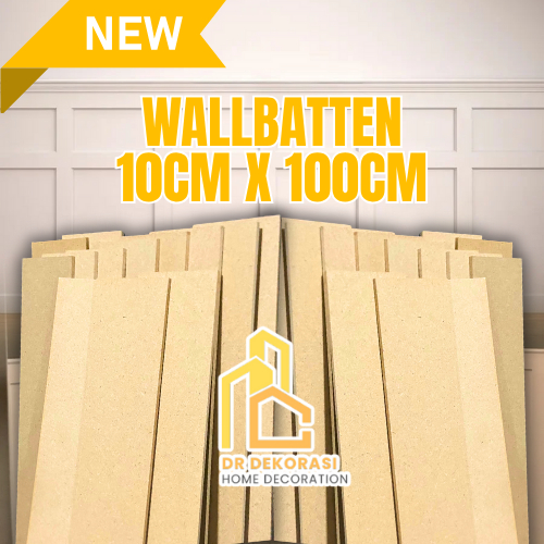Jual Wall Batten MDF 10cm x 100cm x 6mm – Panel Dinding Estetik Modern ...