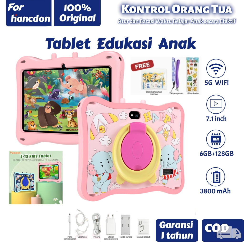 Jual COD Tablet Anak E-13 /Tablet Belajar Anak /Tablet Android Anak ...