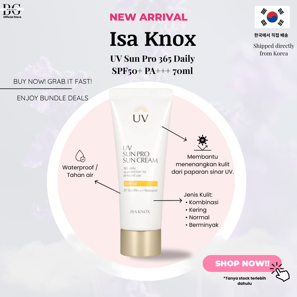 Jual ISA KNOX UV Sun Pro 365 Daily SPF50+/PA+++ 70ml | Krim Tabir Surya ...